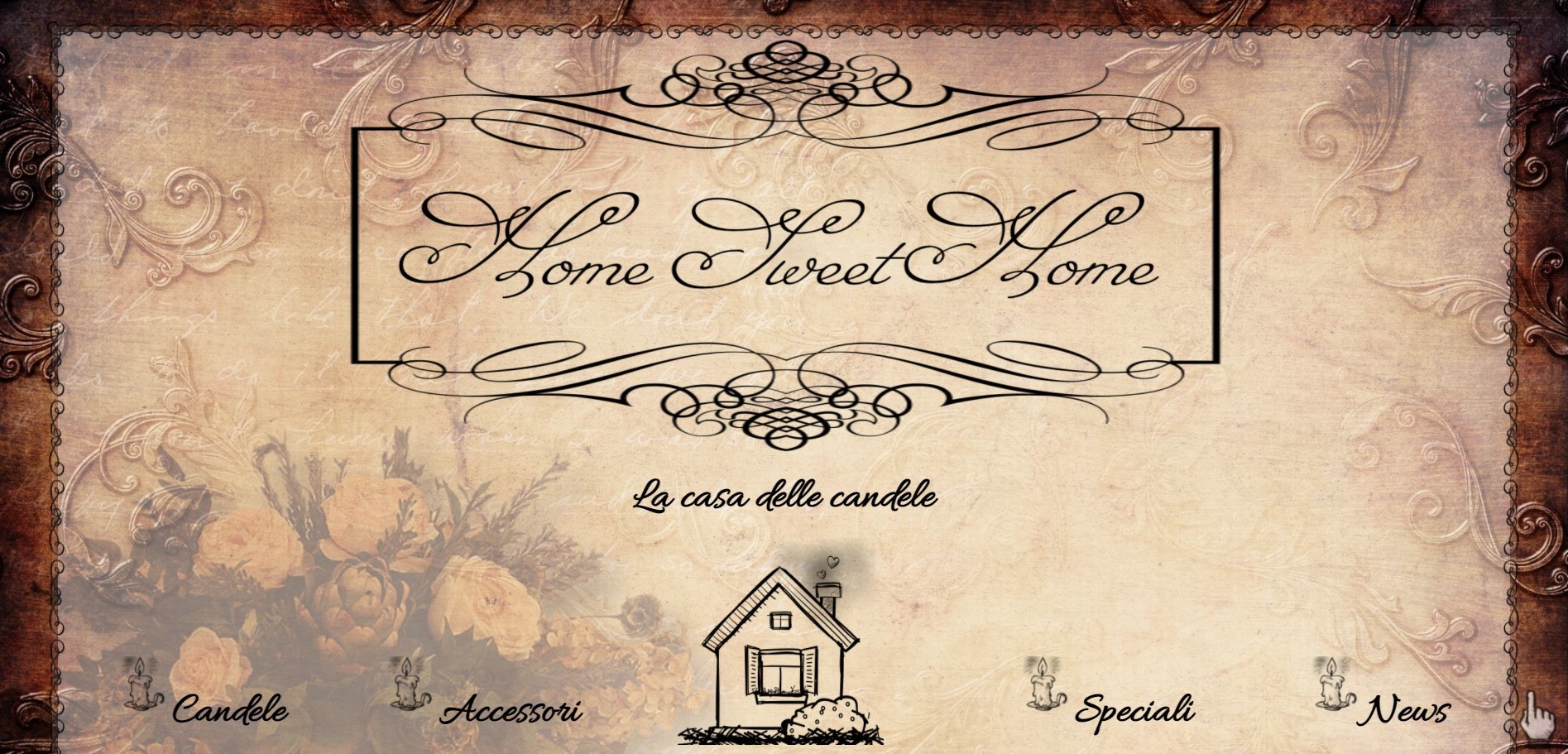 screenshot del sito Home Sweet Home