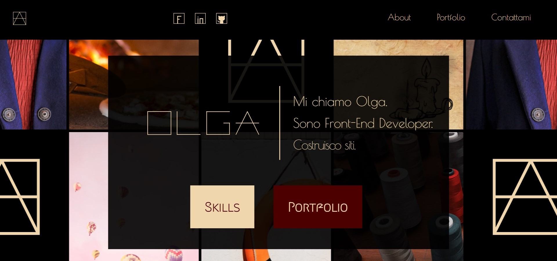 screenshot del sito OLGA