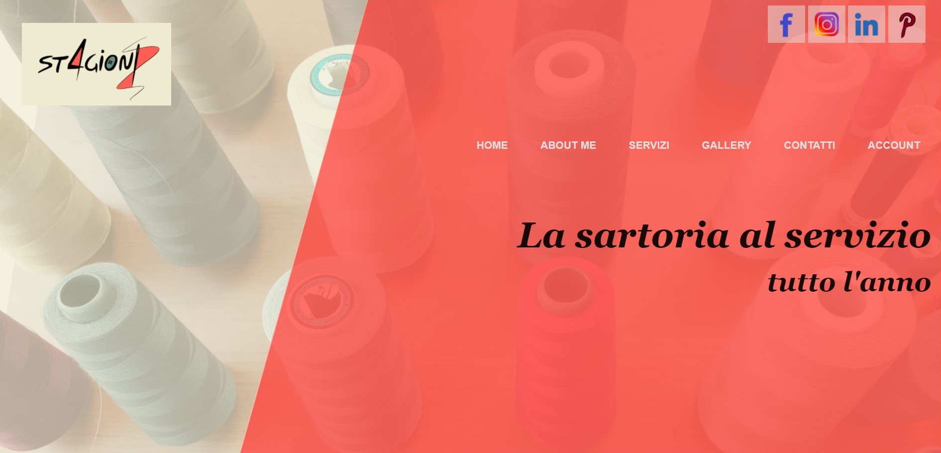 screenshot del sito Quattro Stagioni